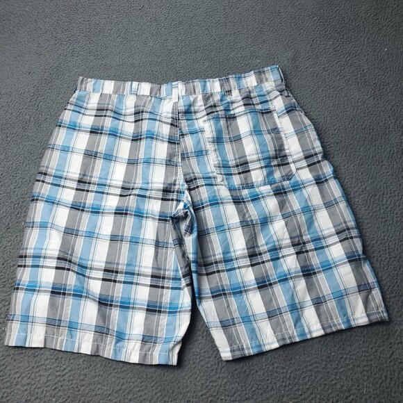 American Heritage Plaid Shorts Blue Gray Mens 40 Measured - Picture 3 of 7